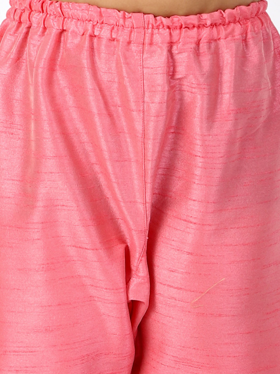 VASTRAMAY Boy's Peach Floral Print Jacket With Pink Kurta and Pyjama Set - qivii