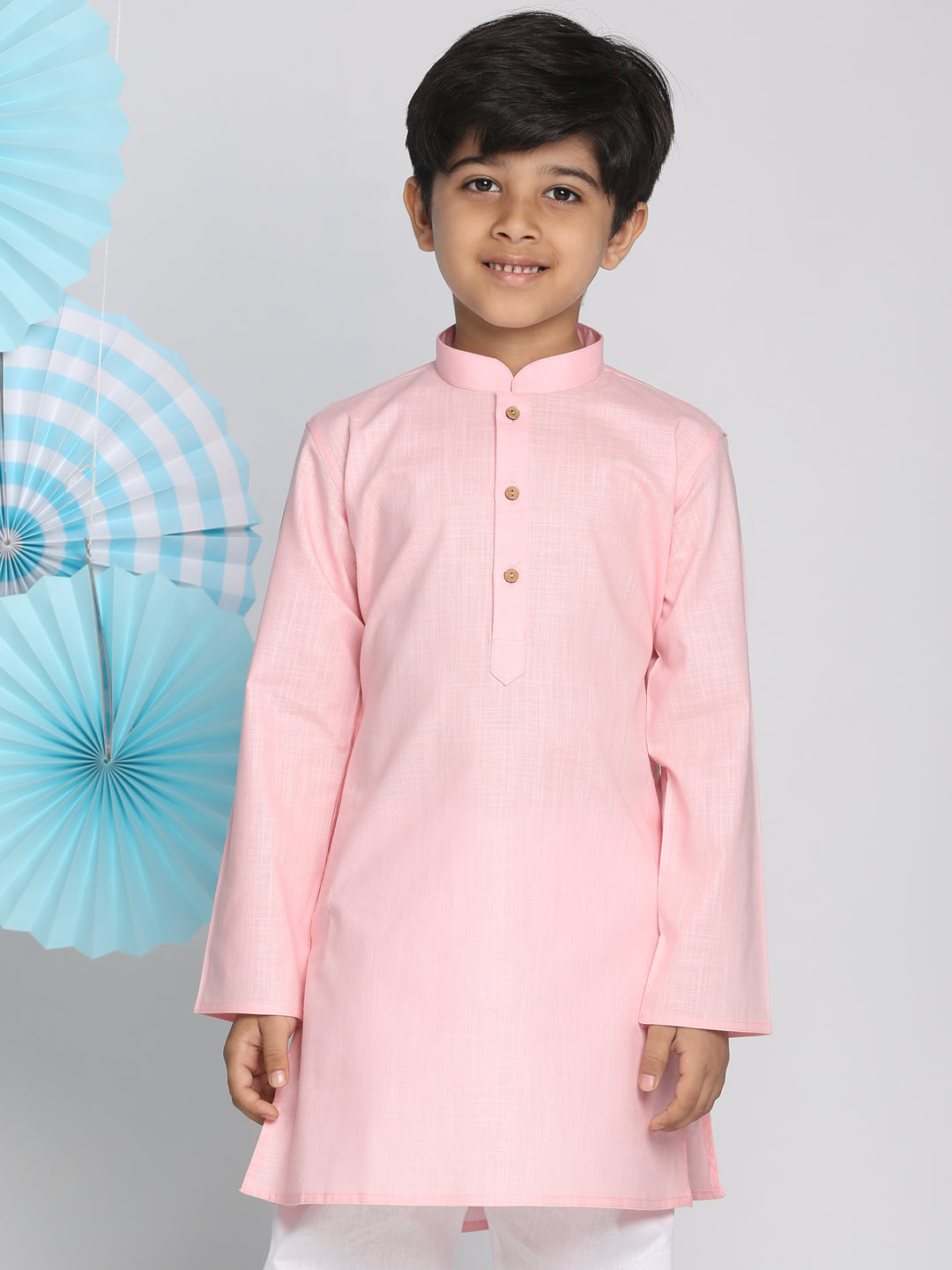 Vastramay Boys Pink Kurta - qivii