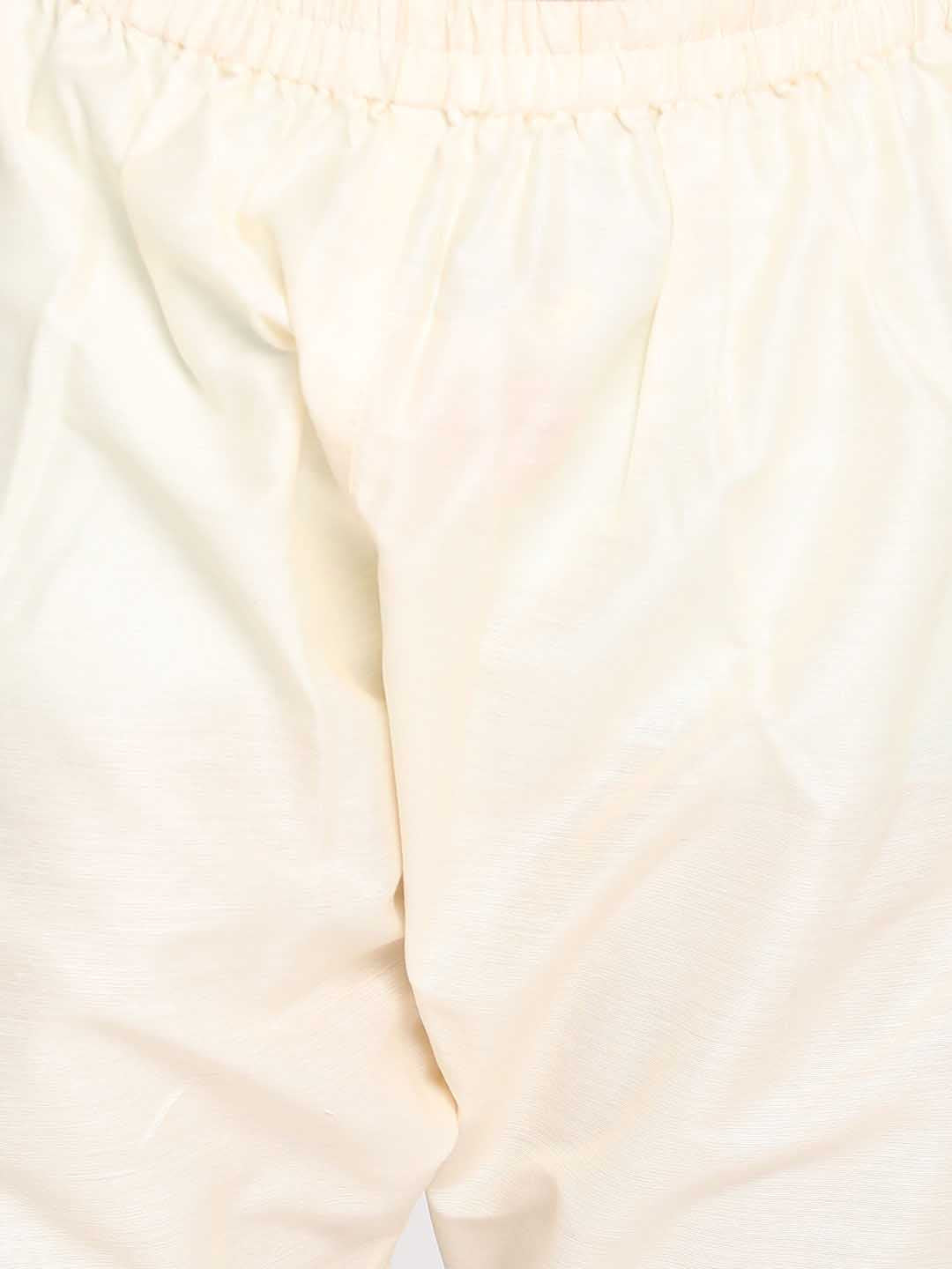 VASTRAMAY Boys' Blue And Cream Kurta Pyjama Set - qivii