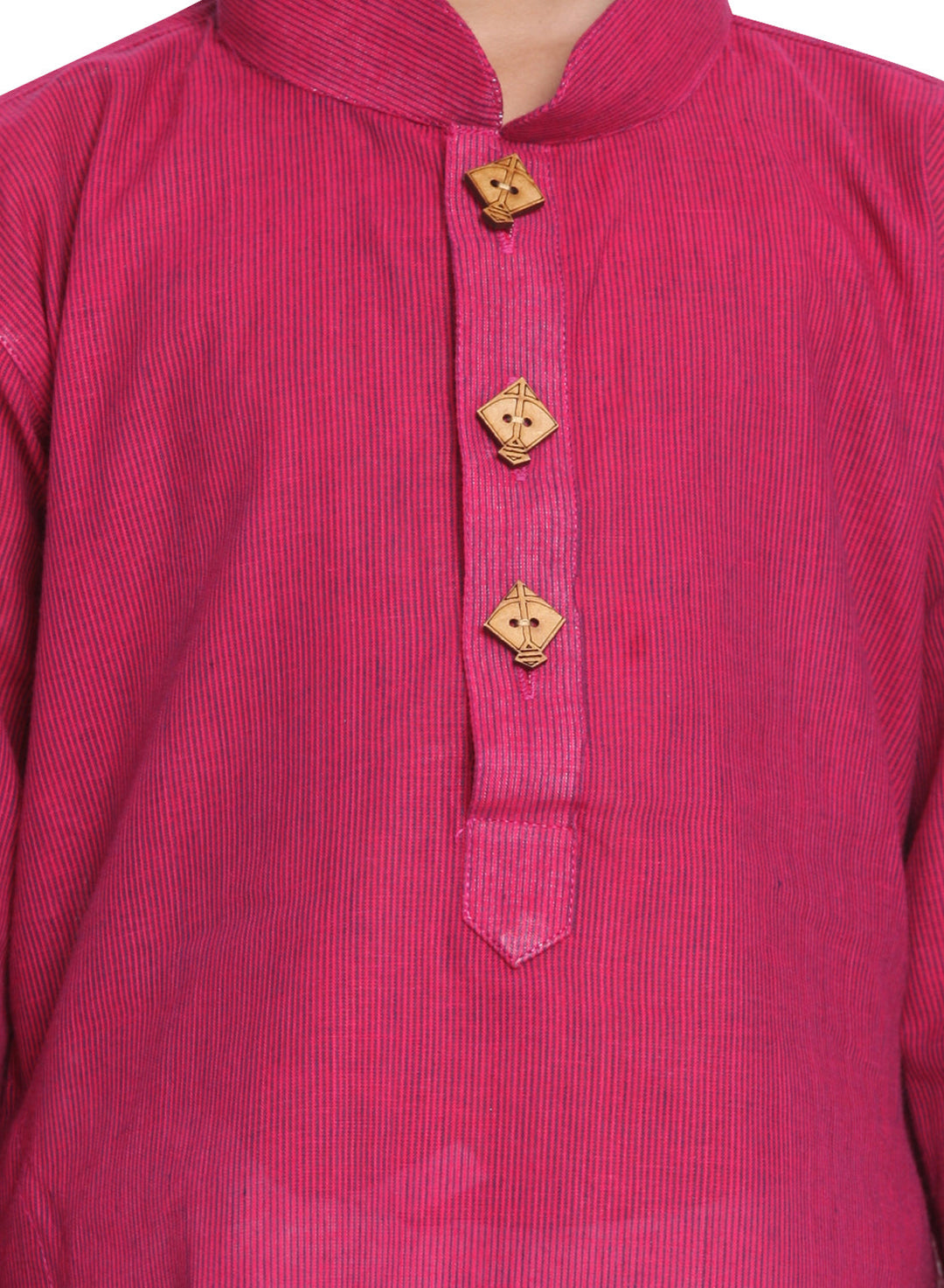 VASTRAMAY Boys' Purple Handloom Pure Cotton Kurta - qivii