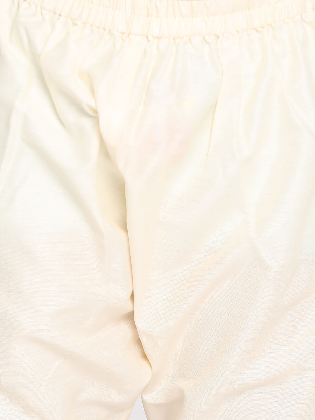 VASTRAMAY Boy's Beige Floral Printed Kurta Pyjama Set - qivii