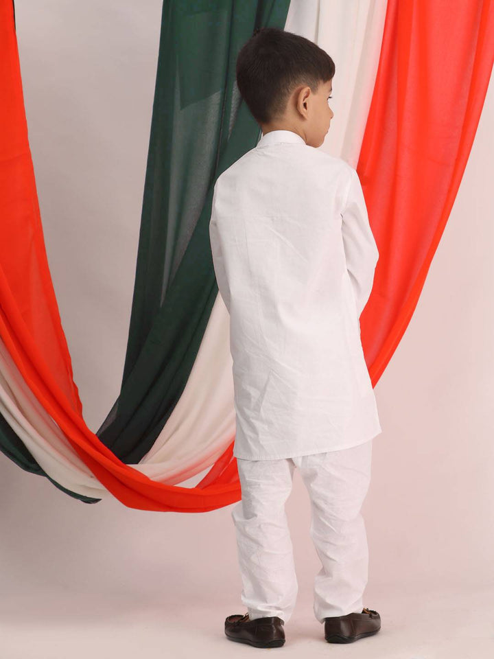 VASTRAMAY Boy's Republic Day Special Kurta Pyjama Set - qivii