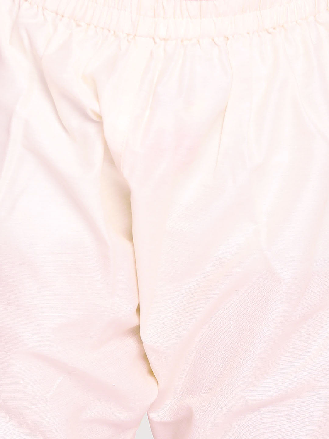 VASTRAMAY Boys' Yellow And Cream Kurta Pyjama Set - qivii