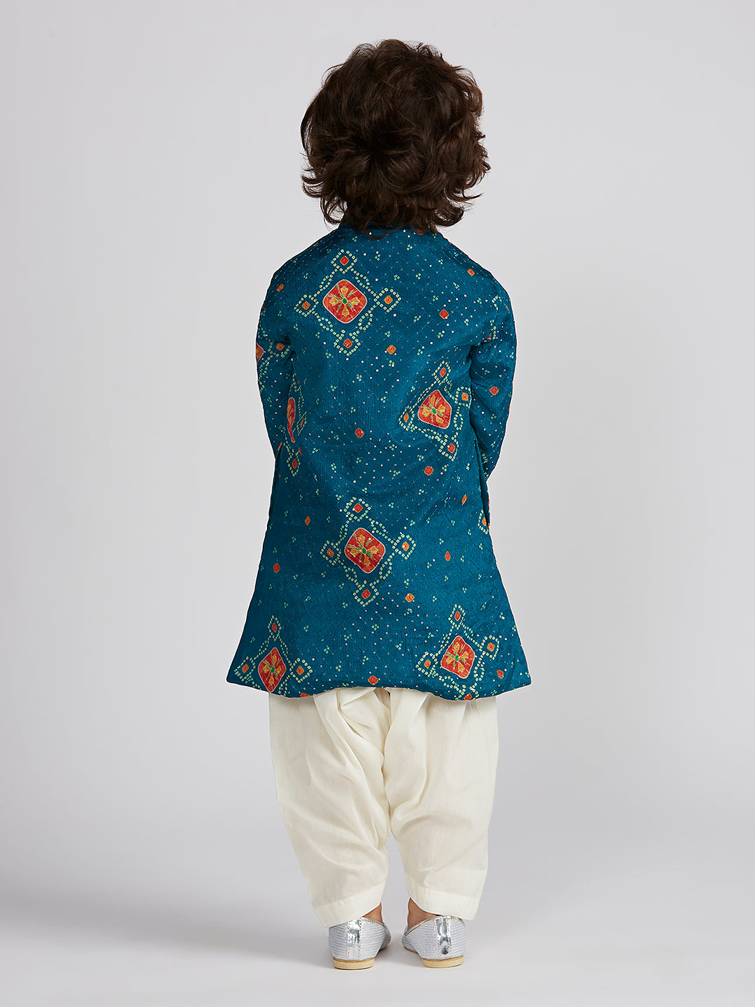 VASTRAMAY Boys' Blue Kurta And Patiala Set - qivii