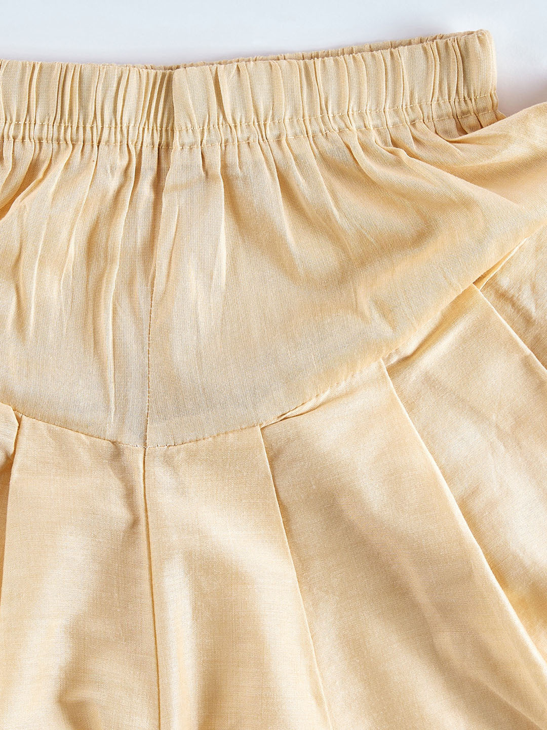 VASTRAMAY Boys' Red And Gold Kurta and Dhoti Set - qivii