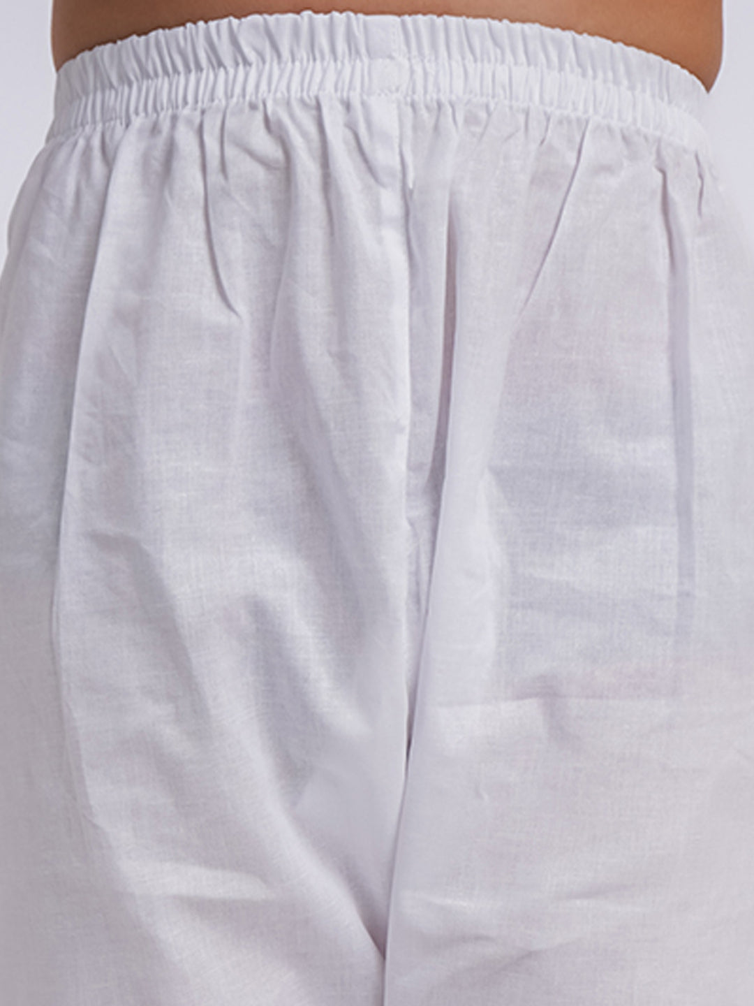 VASTRAMAY Boys' White Kurta And Pyjama Set - qivii