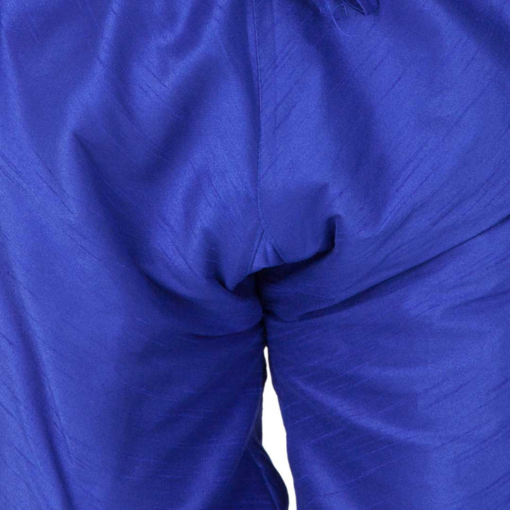 Vastramay Boys' Brown Cotton Silk Kurta and Pyjama Set - qivii