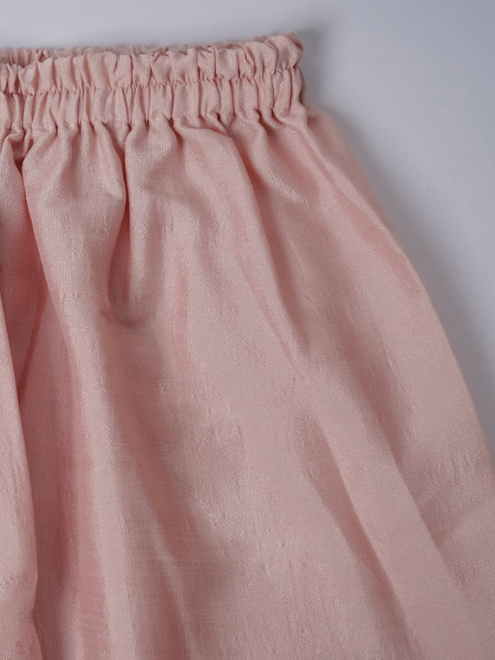 VASTRAMAY Boys' Peach Kurta And Pyjama Set - qivii