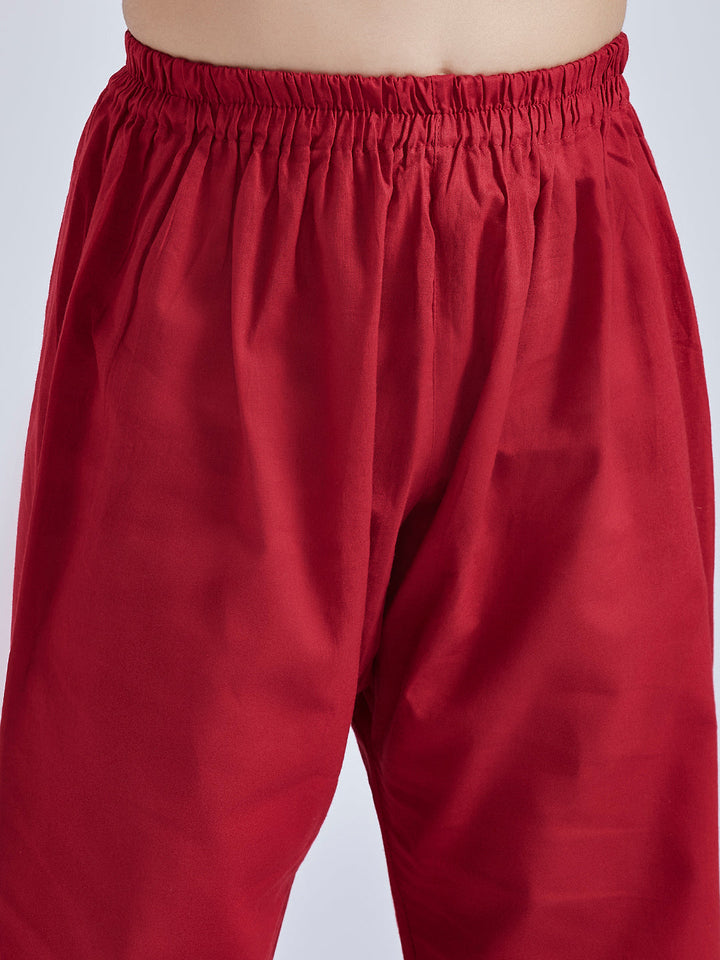 VASTRAMAY Boys' Mint Green Kurta Pyjama Set - qivii