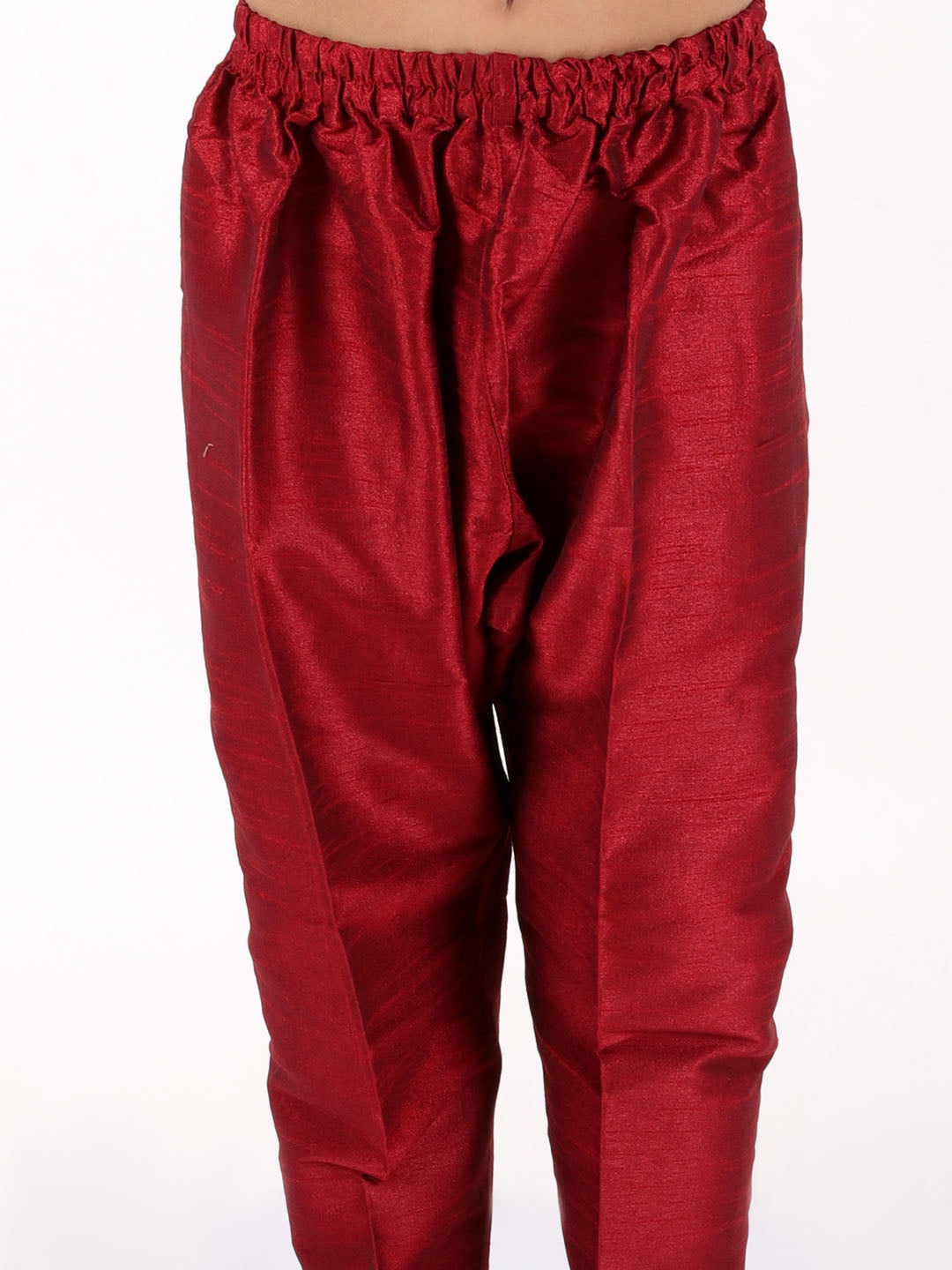 Vastramay Boys' Black Cotton Blend Sherwani And Pant Set - qivii