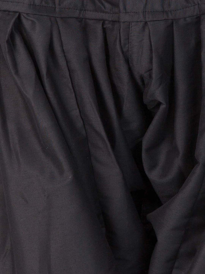 VASTRAMAY Boys' Grey Silk Blend Sherwani - qivii