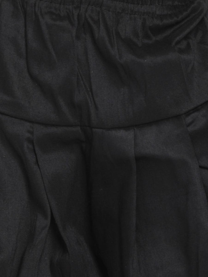 VASTRAMAY Boys' Maroon Cotton Silk Kurta and Dhoti Pant Set - qivii