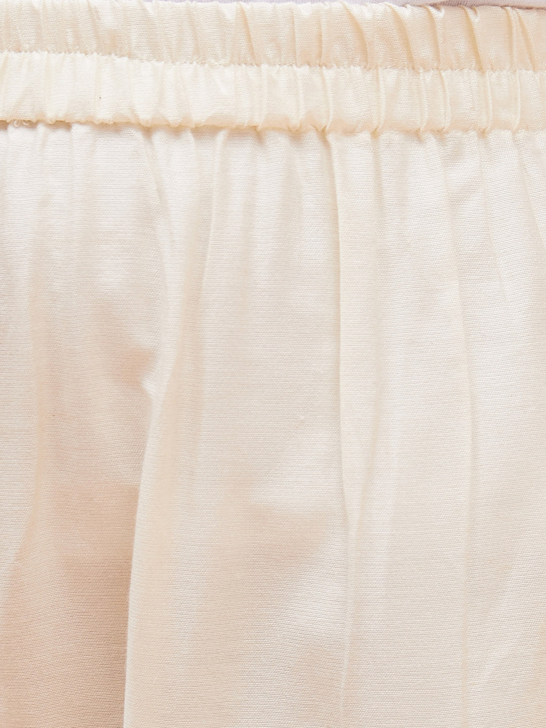 VASTRAMAY Girls Turquoise Blue Floral Printed Kaftan Kurta With Cream Pant Set - qivii