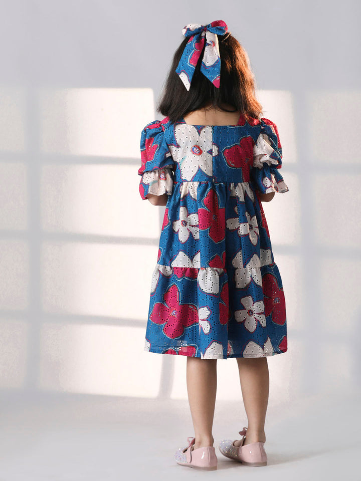 VASTRAMAY Girls' Blue Dress - qivii