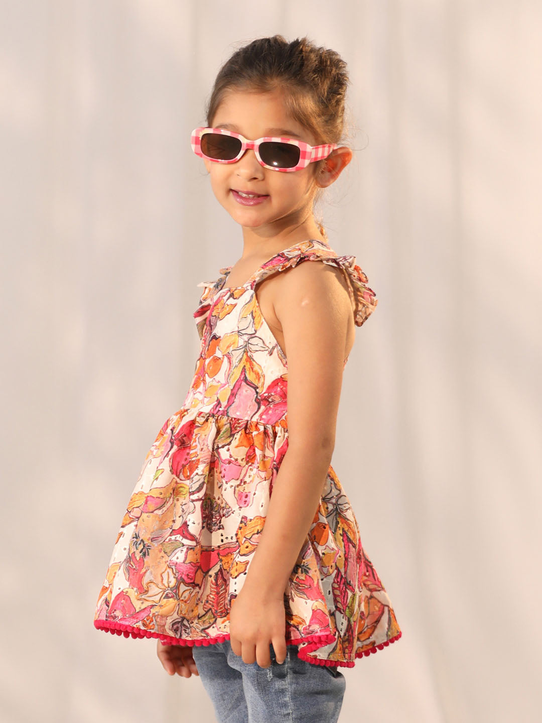 VASTRAMAY Girls' Multi color Tunic - qivii