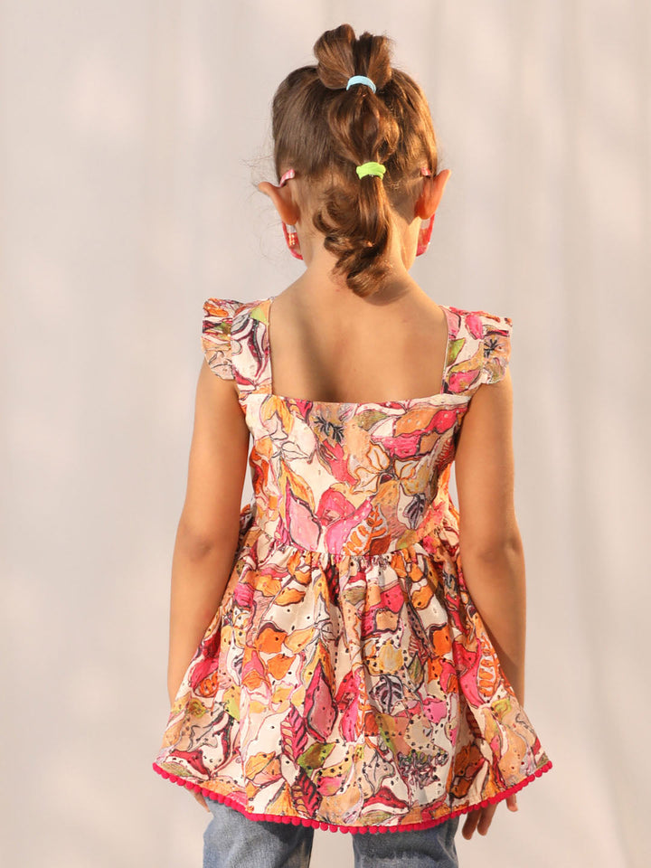 VASTRAMAY Girls' Multi color Tunic - qivii