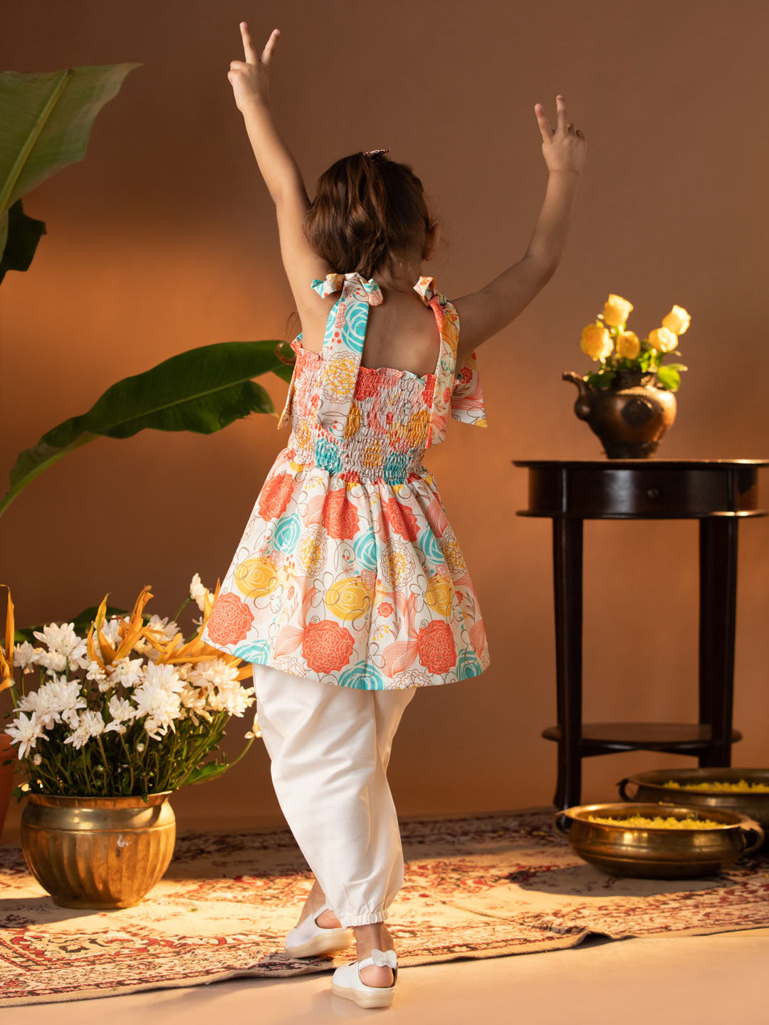 VASTRAMAY Girls' Multicolour Kurta And Patiala - qivii