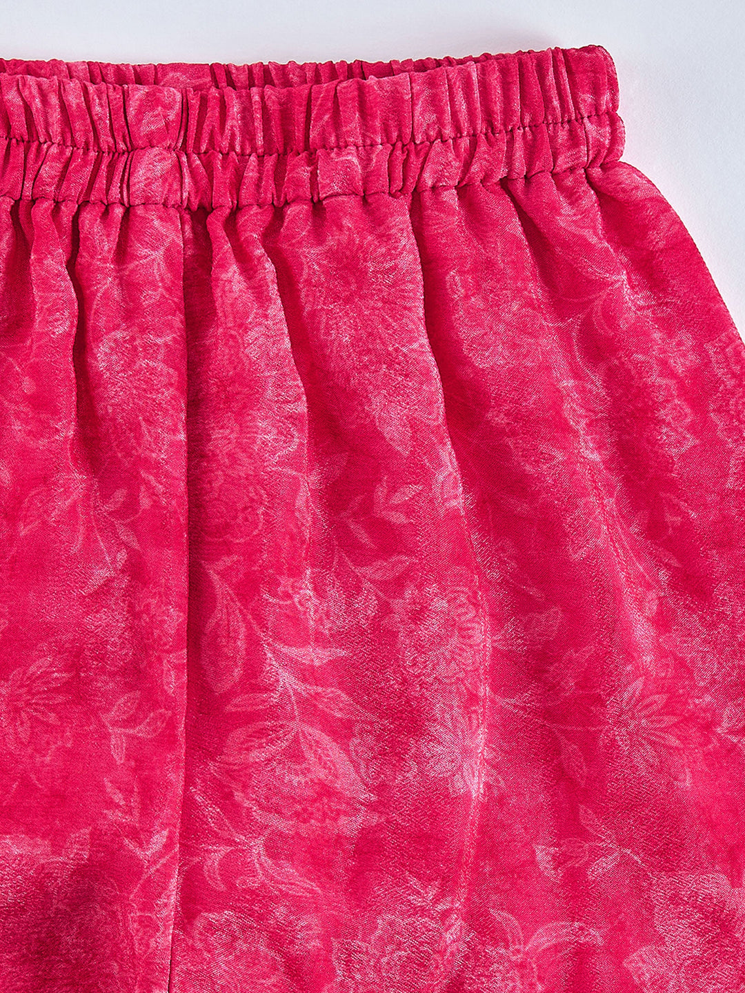 VASTRAMAY Girls' Pink Kurta Sharara And Dupatta Set - qivii