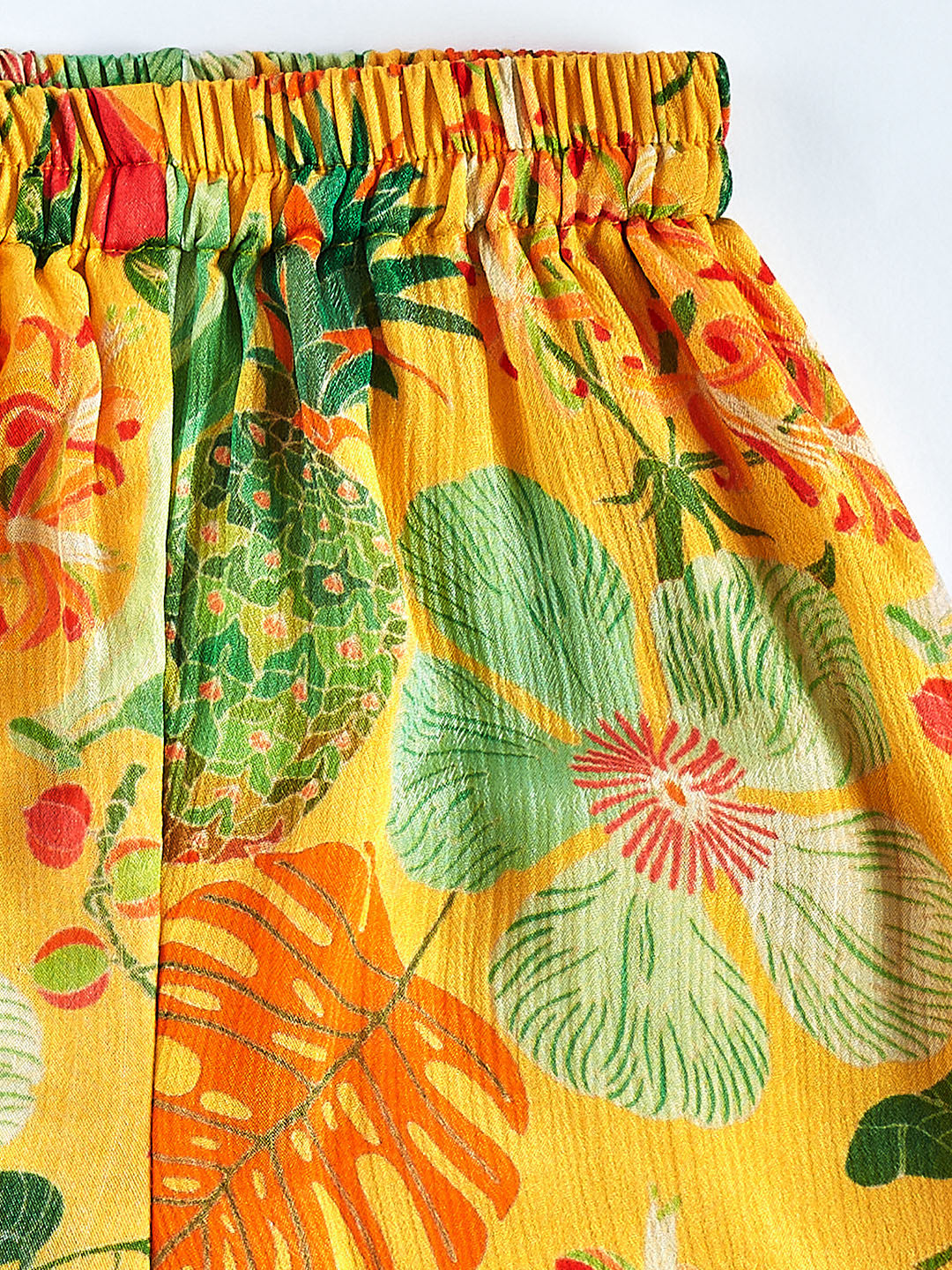 VASTRAMAY Girls' Yellow Kurta Sharara And Dupatta Set - qivii