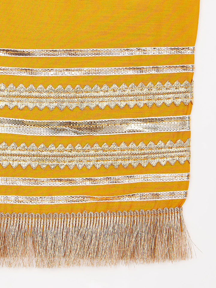 VASTRAMAY Girls' Kurta Set With Dupatta - qivii