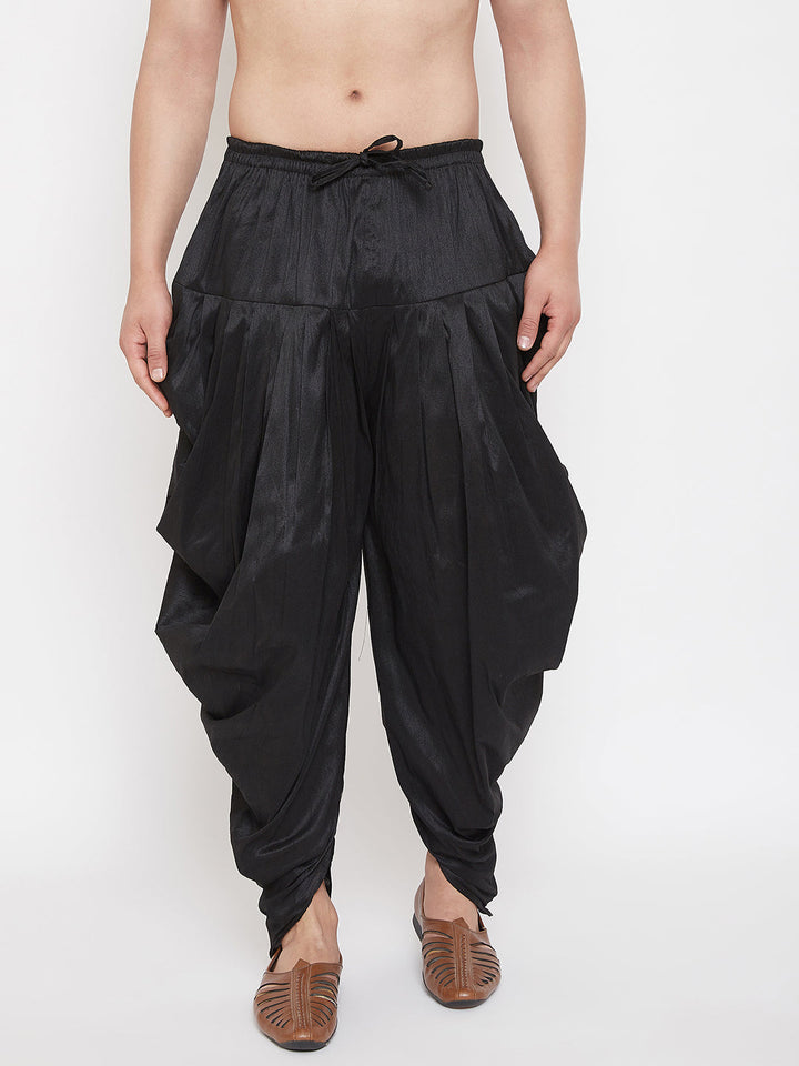Men's Black Dhoti Pants