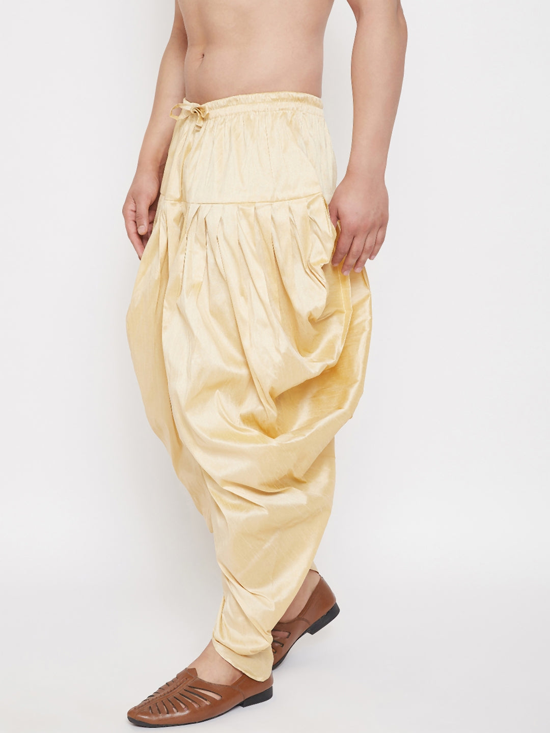 Men's Gold Dhoti Pants