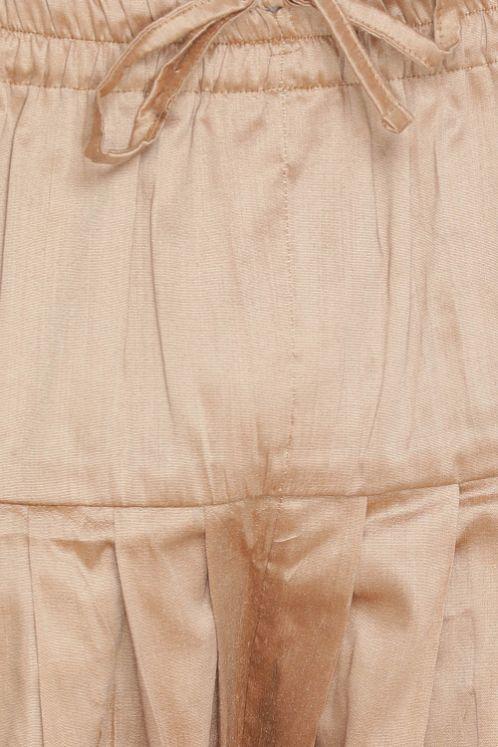 Men's Rose Gold Cotton Silk Blend Dhoti