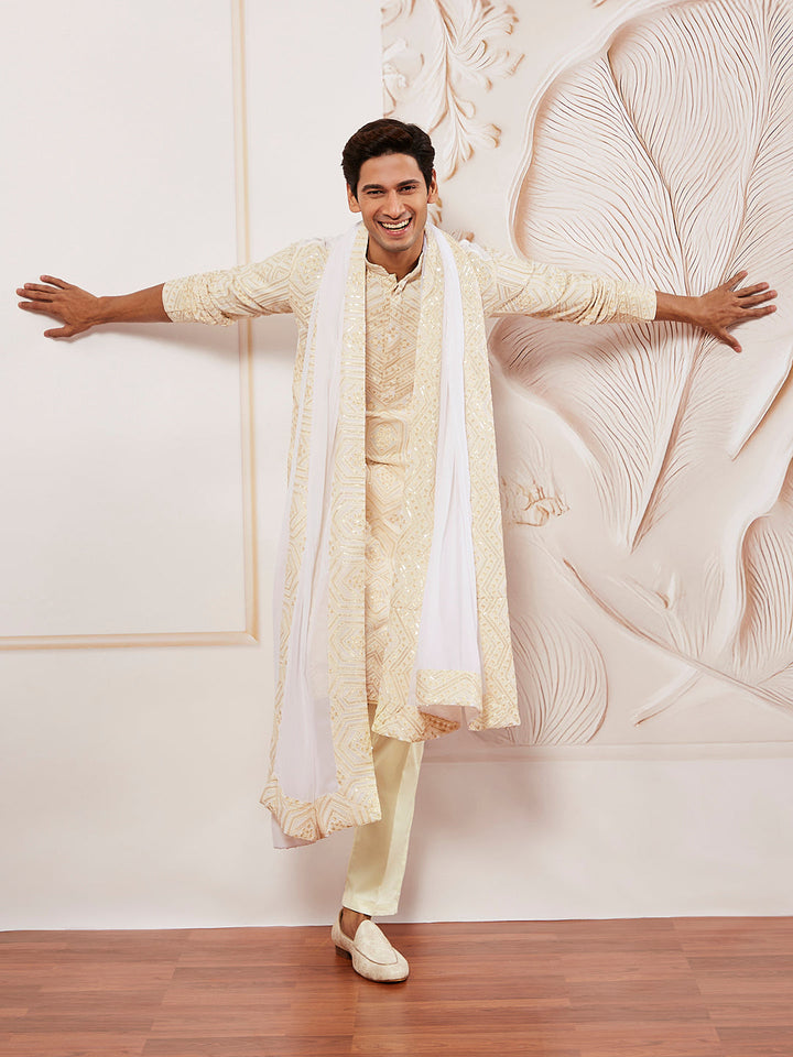 Men's Cream - Dupatta
