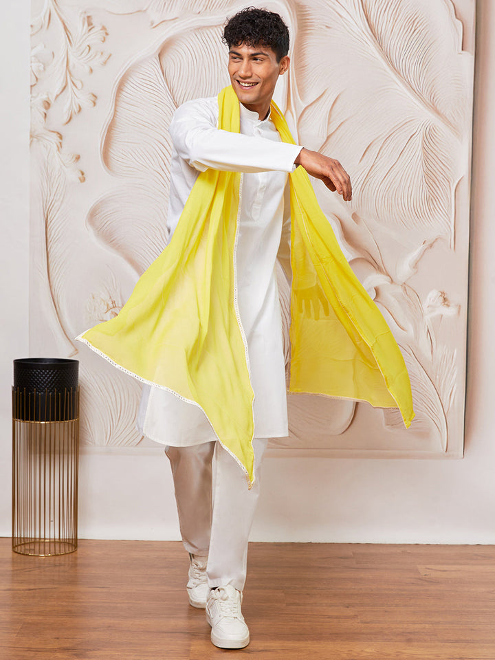 Men's Yellow - Dupatta