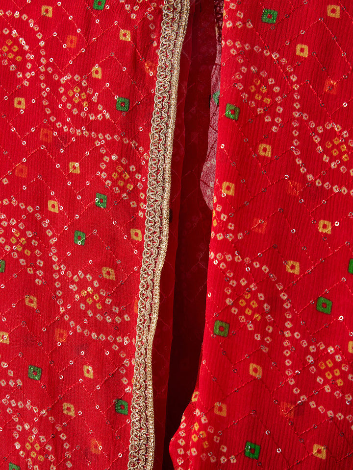 Men's Red - Dupatta