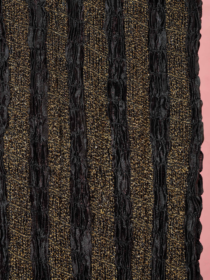 Elegant Black Crushed Dupatta