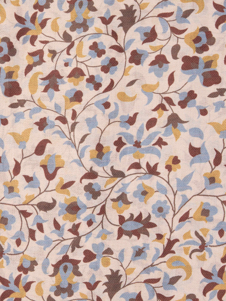 Men's Cream Digital Print Dupatta