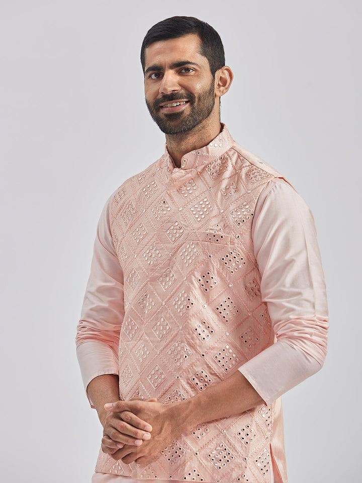 Men's Pink - Nehru Jacket