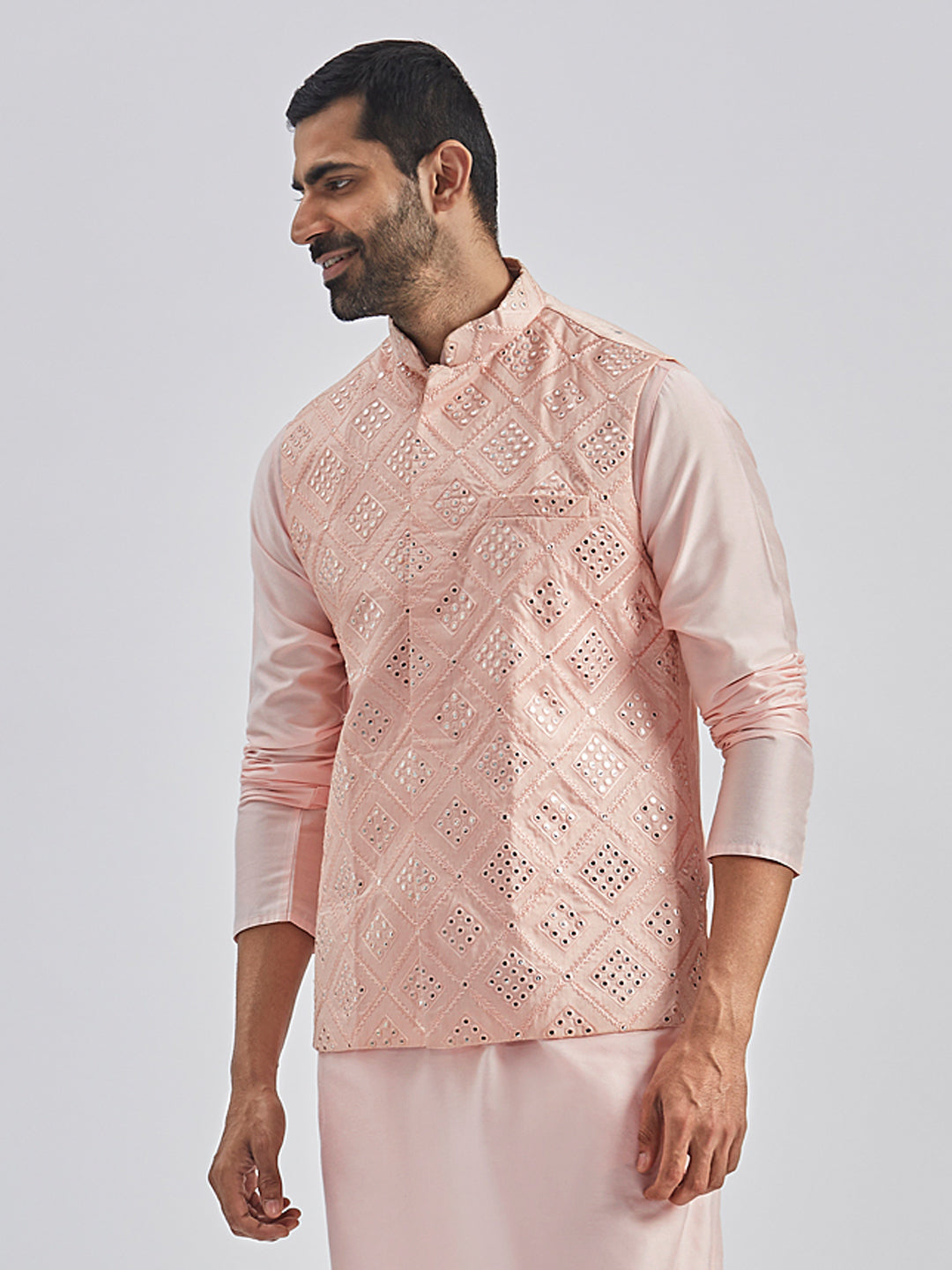 Men's Pink - Nehru Jacket