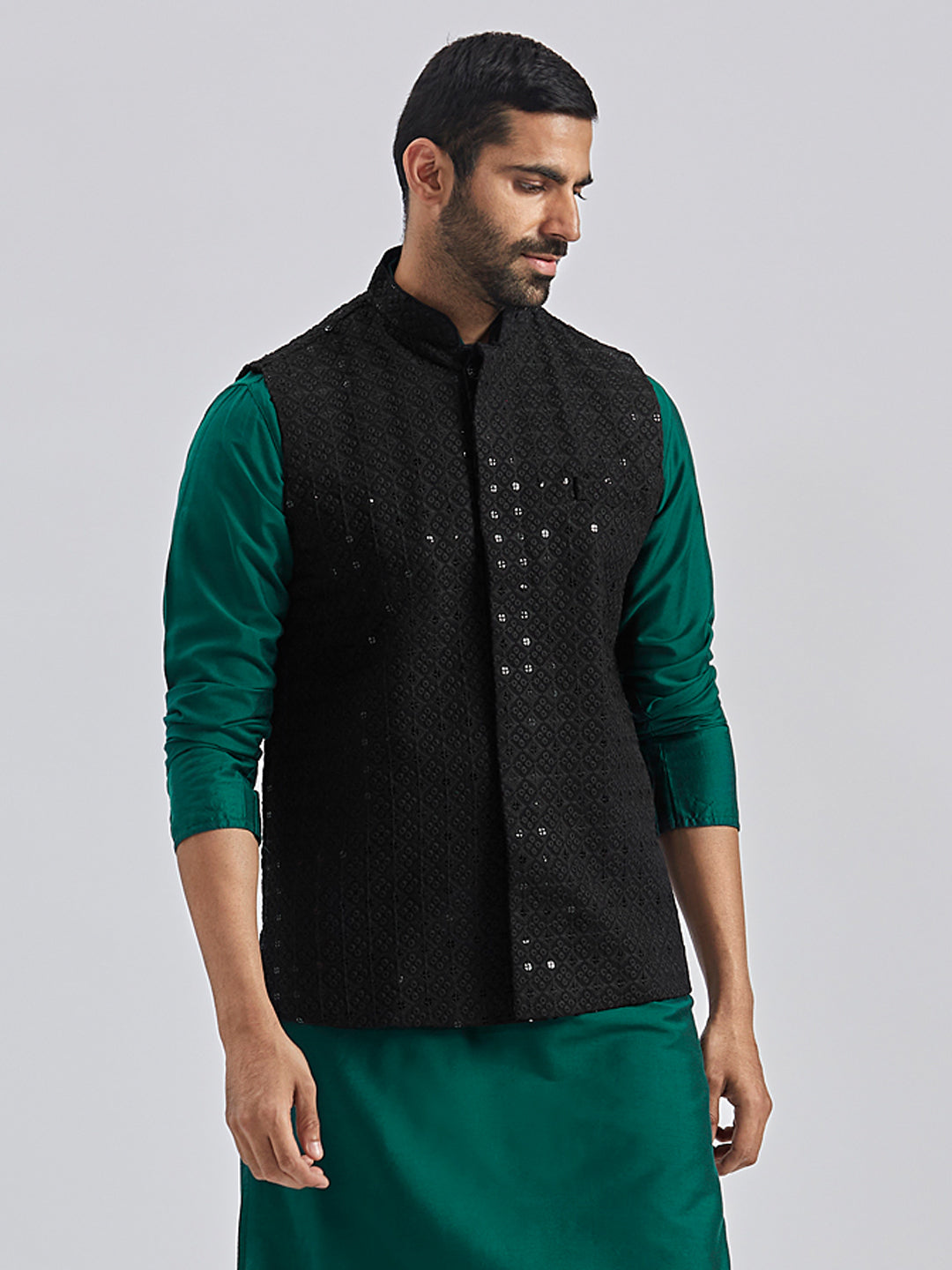 Men's Black - Nehru Jacket