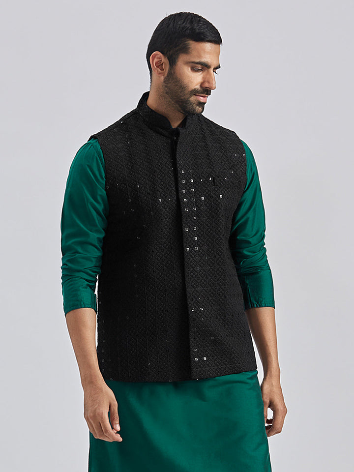 Men's Black - Nehru Jacket