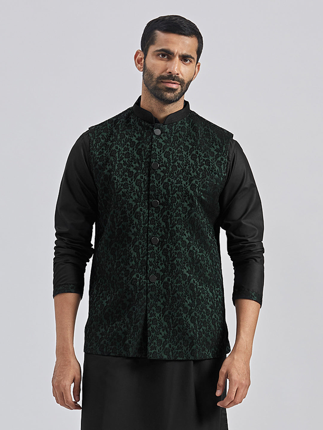 Men's Green - Nehru Jacket