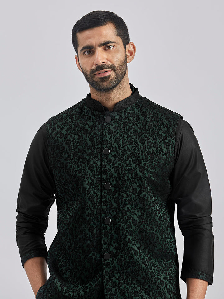 Men's Green - Nehru Jacket