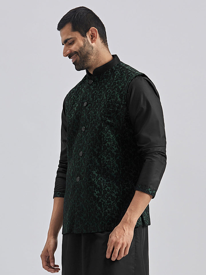 Men's Green - Nehru Jacket