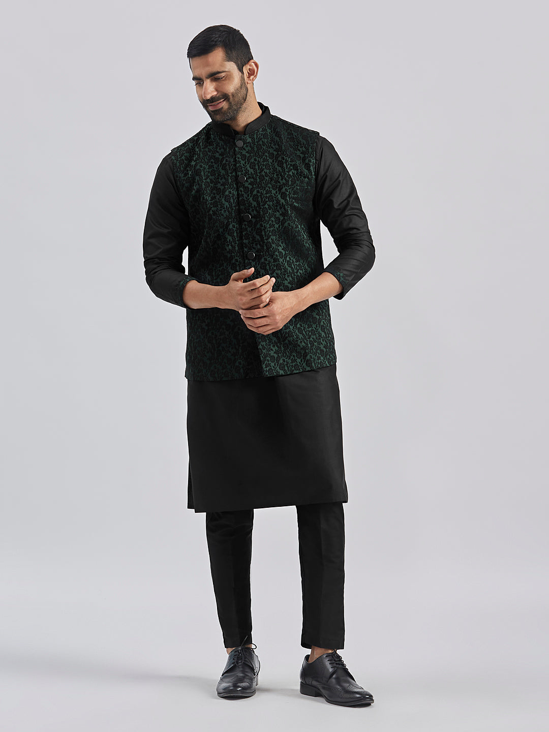 Men's Green - Nehru Jacket