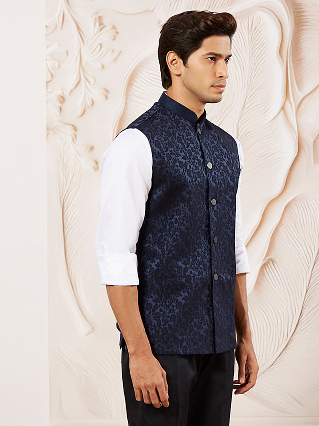 Men's Navy Blue - Nehru Jacket