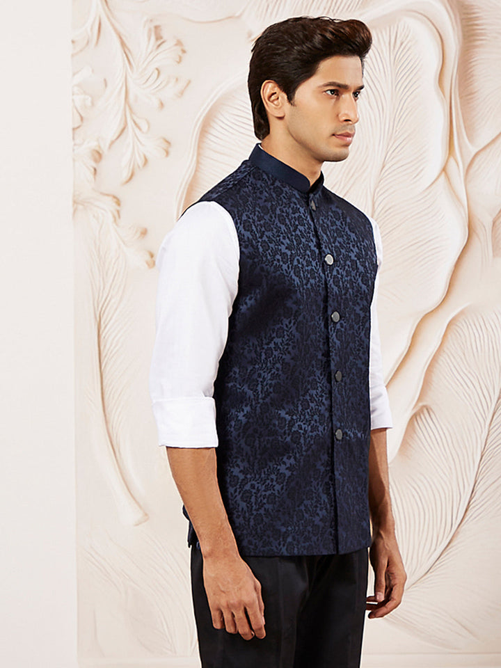 Men's Navy Blue - Nehru Jacket