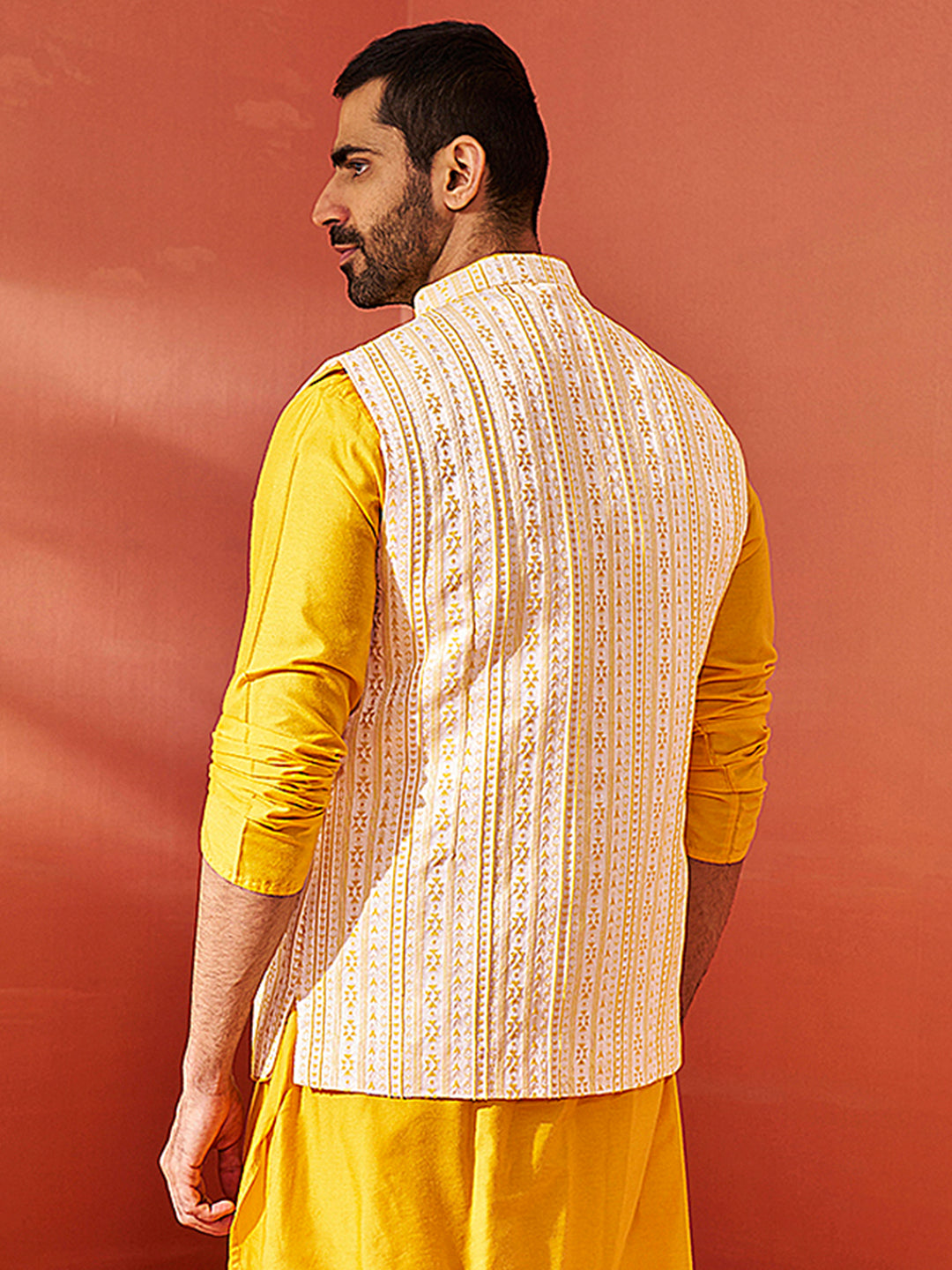 Men's Yellow - Nehru Jacket
