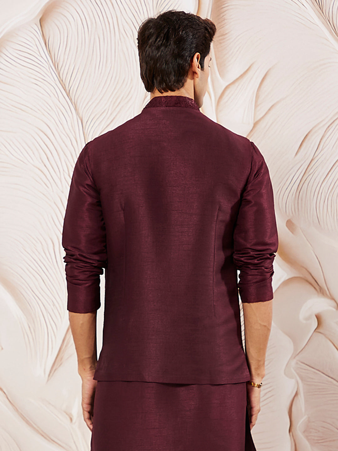 Men's Maroon - Nehru Jacket