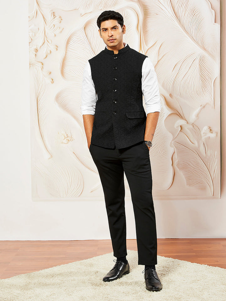 Men's Black - Nehru Jacket