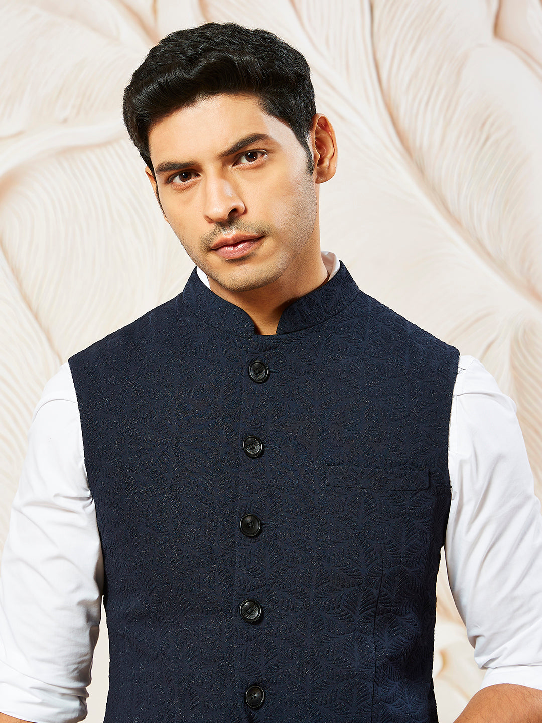 Men's Navy Blue - Nehru Jacket