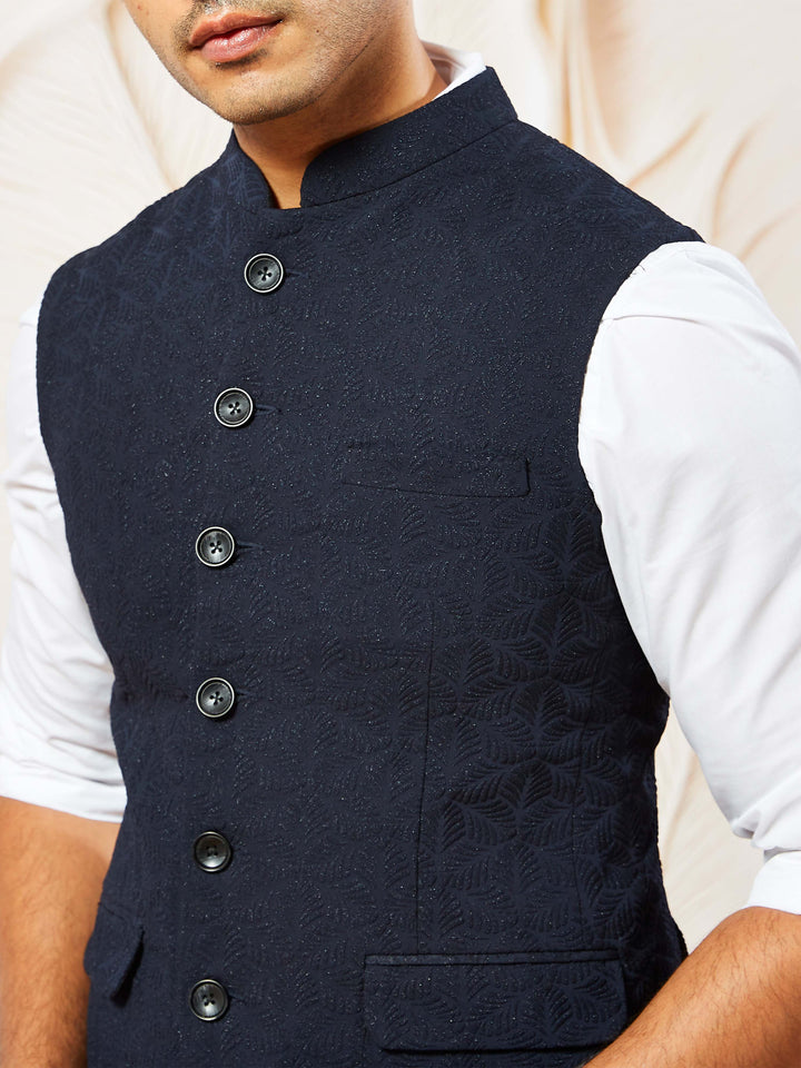 Men's Navy Blue - Nehru Jacket