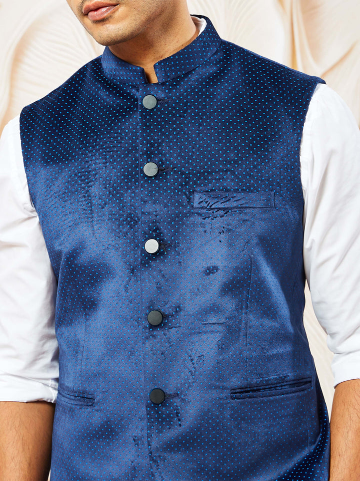 Men's Navy Blue - Nehru Jacket