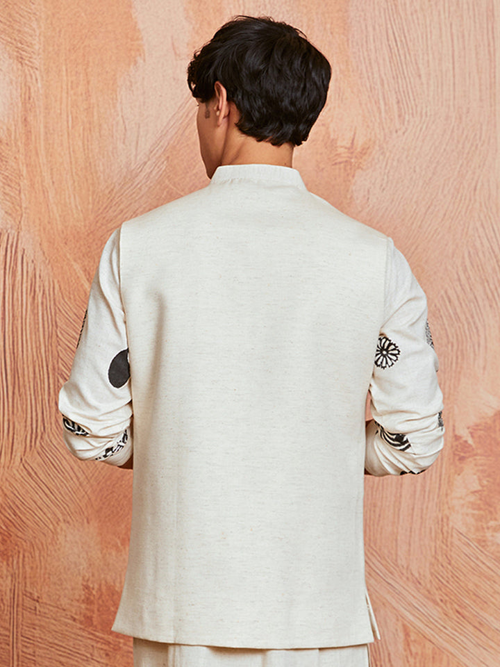 Men's Cream Cotton Jacket