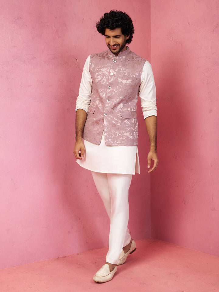 Men's Onion Monty Jacquard Nehru Jacket